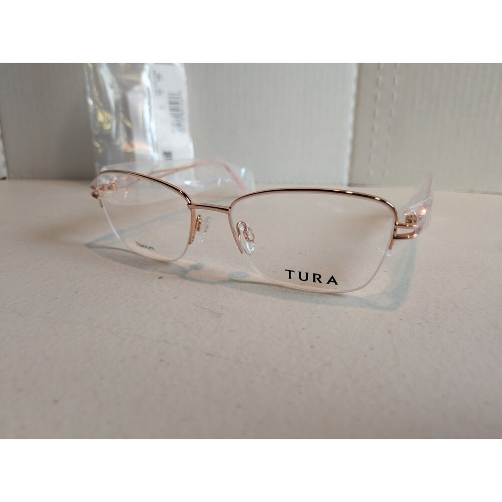 Tura R135 RGD Rose Gold - Titanium Eyeglass Frames - 52-16-135 New With Tags